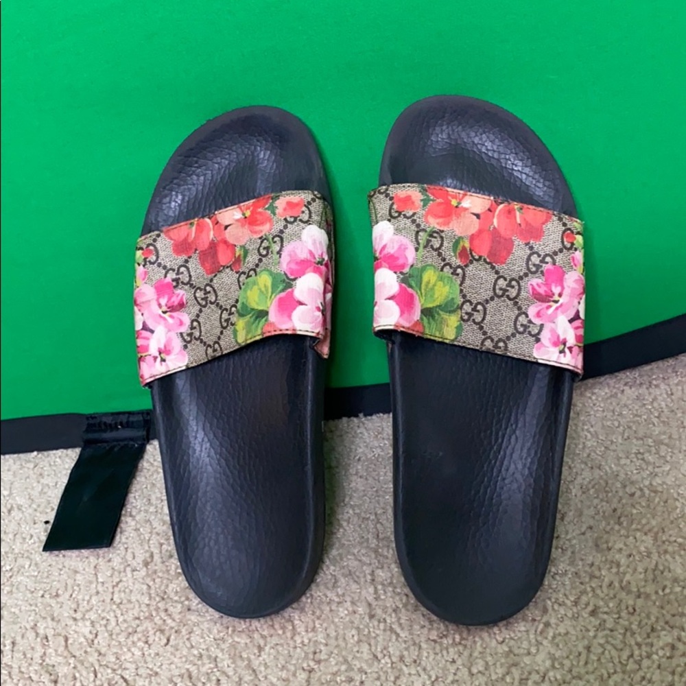 Floral Gucci Slide